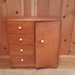 Antique, Solid Wood Child’s Armoire Dresser