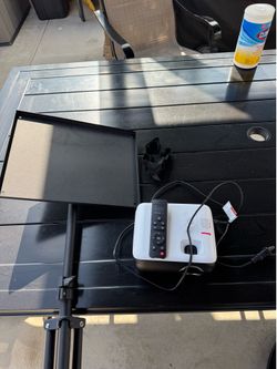 Projector with Adjustable Stand + Screen – Like New