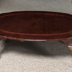 Oval Victorian Style Coffee Table 