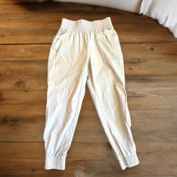 Calia Pants Size X small Journey Collection High Rise Jogger Sandstone Pink Tan