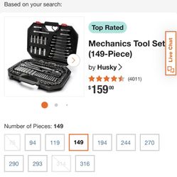 149 Piece Mechanics Tool Set