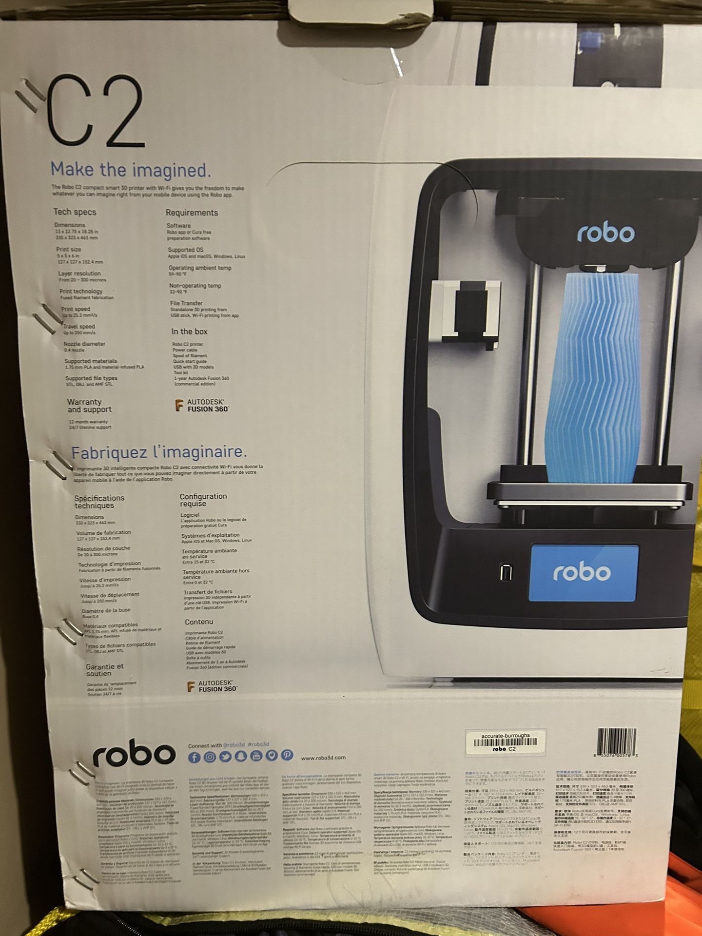 Robo C2 Printer 3D