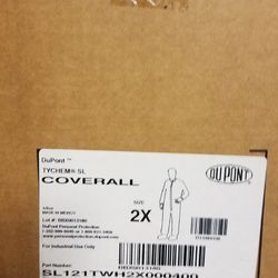 SAFETY Coveralls , Du Pont  size 2x  SL121TWH2X BOX OF 4