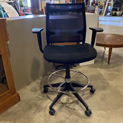 Tall Adjustable Office Chair w/ Foot Rest