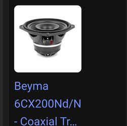 Beyma 6.5 speakers