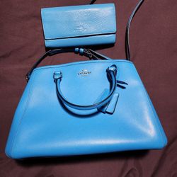 Coach Crossgrain Leather Margo Carryall Satchel Purse – #F34607 and Wallet