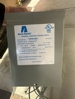Acme Electric/ General Purpose Transformer