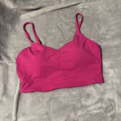 pink padded bra