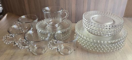 IMPERIAL GLASS CANDLEWICK  vintage dish set