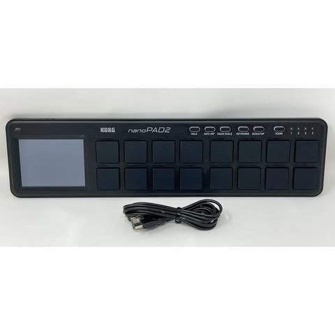 Korg NanoPad2 Slim-Line USB Drum MIDI Pad Controller - Black