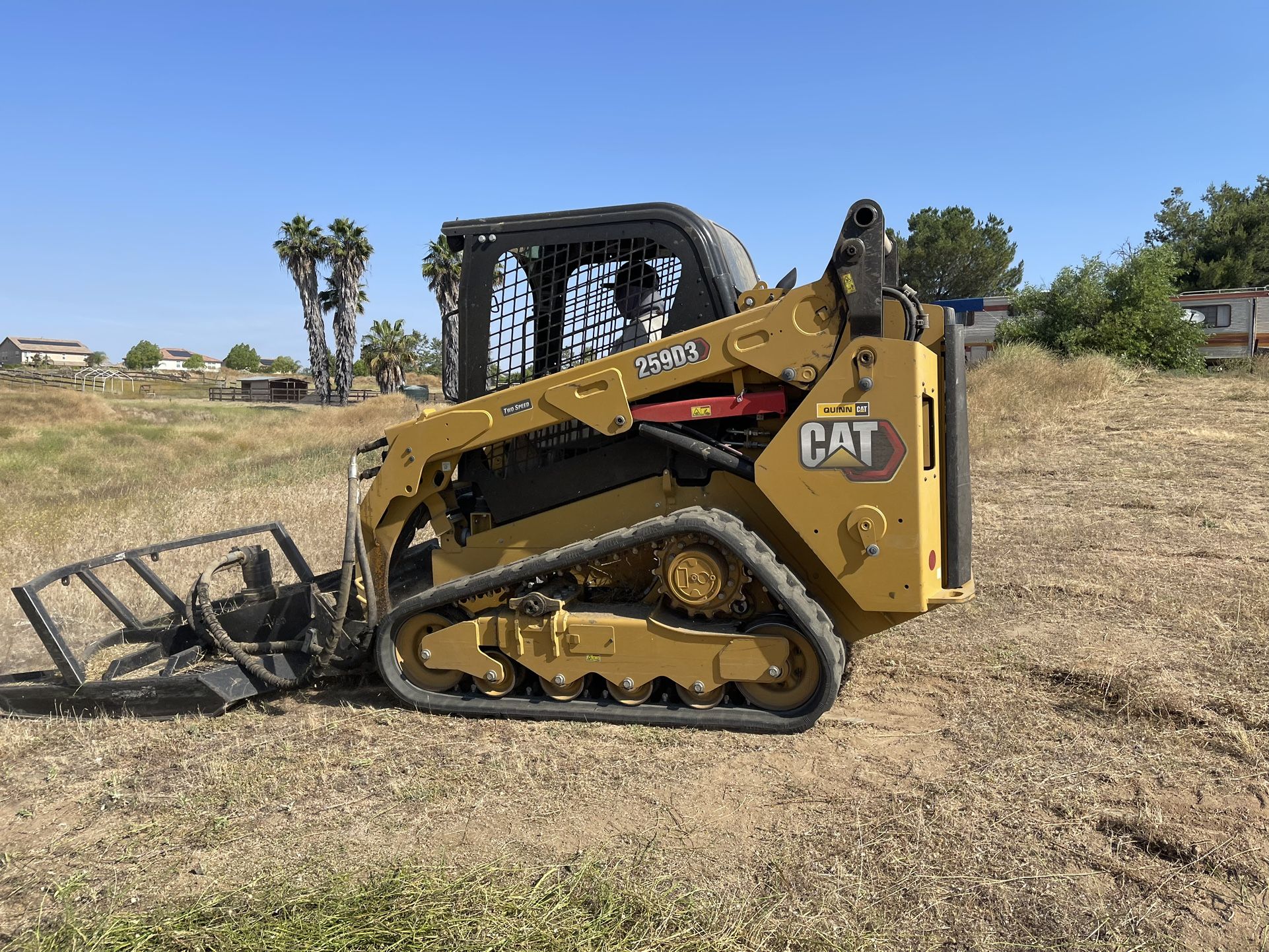 Dump Trailer & Concrete Demo