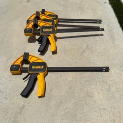 4 Dewalt 20’’ Trigger Clamps 
