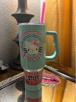 Stainless steel hello kitty bedazzled