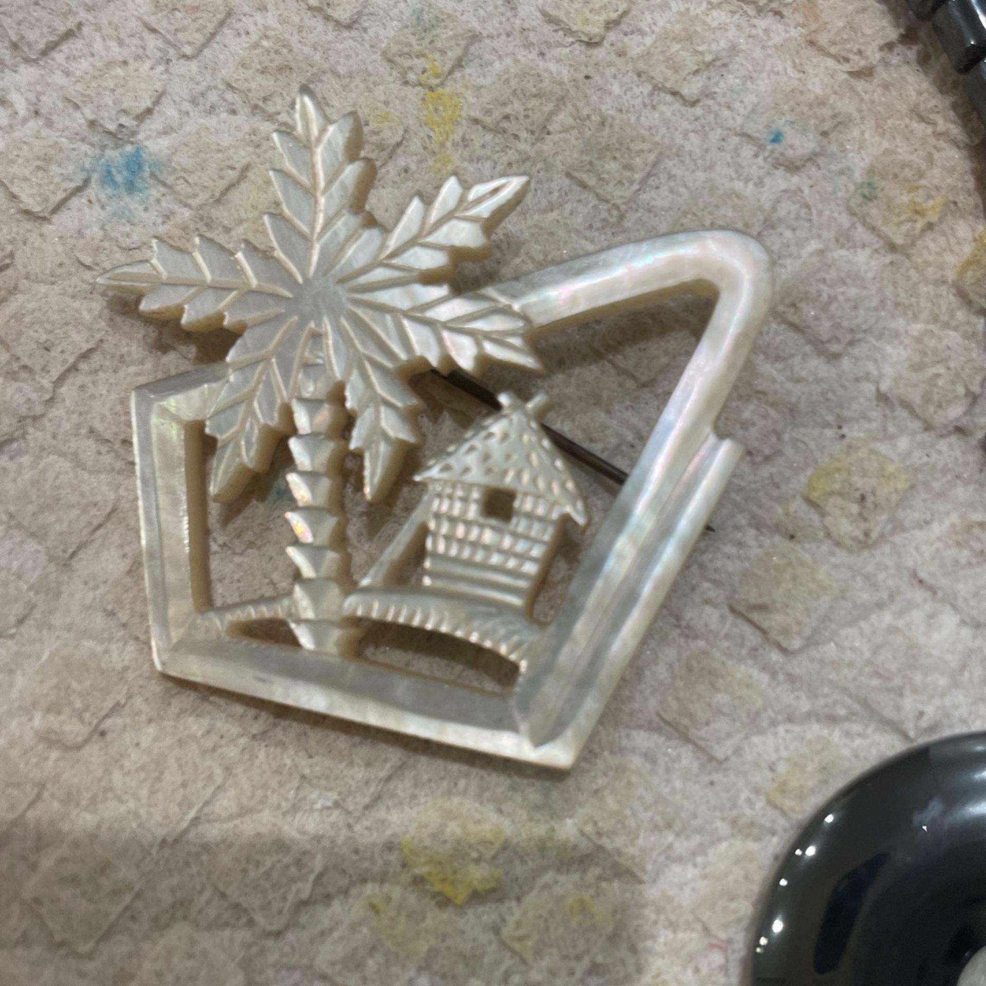 Mother Of Pearl Brooch 
