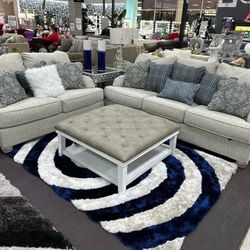  ⚡⚡New ⚡$10 Down Payment Finance ⚡Traemore  2 Piece Living Room Set ⚡Sofa & Loveseat 