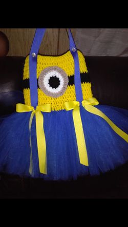 Vestido a crochet con tutu