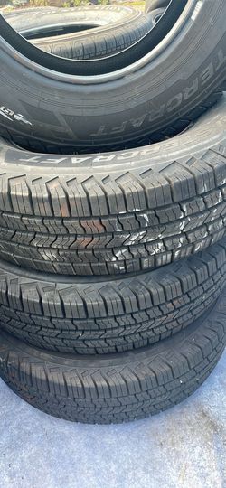 4 used tires LT225/75/16 Mastercard $400 including tax installation and balance