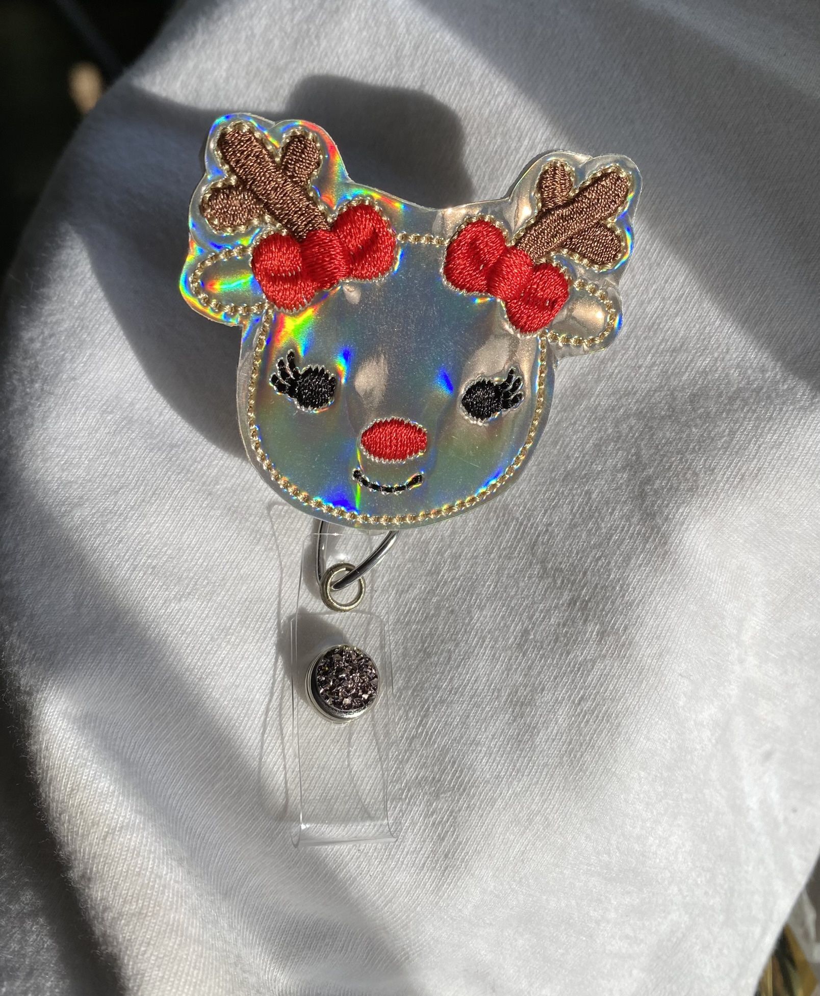 Reindeer Badge Reel 