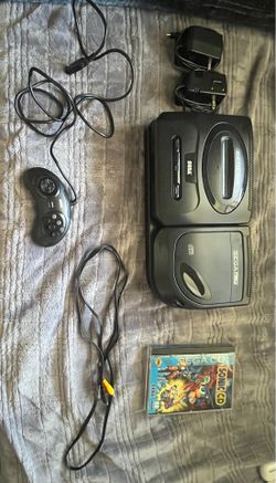 Sega Genesis Model 2 + Sega CD Model 2 Bundle w/ Complete Sonic CD