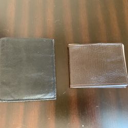 Leather wallet and card holder