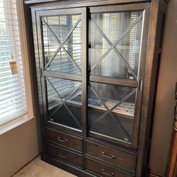 Sliding Door Bookcase 