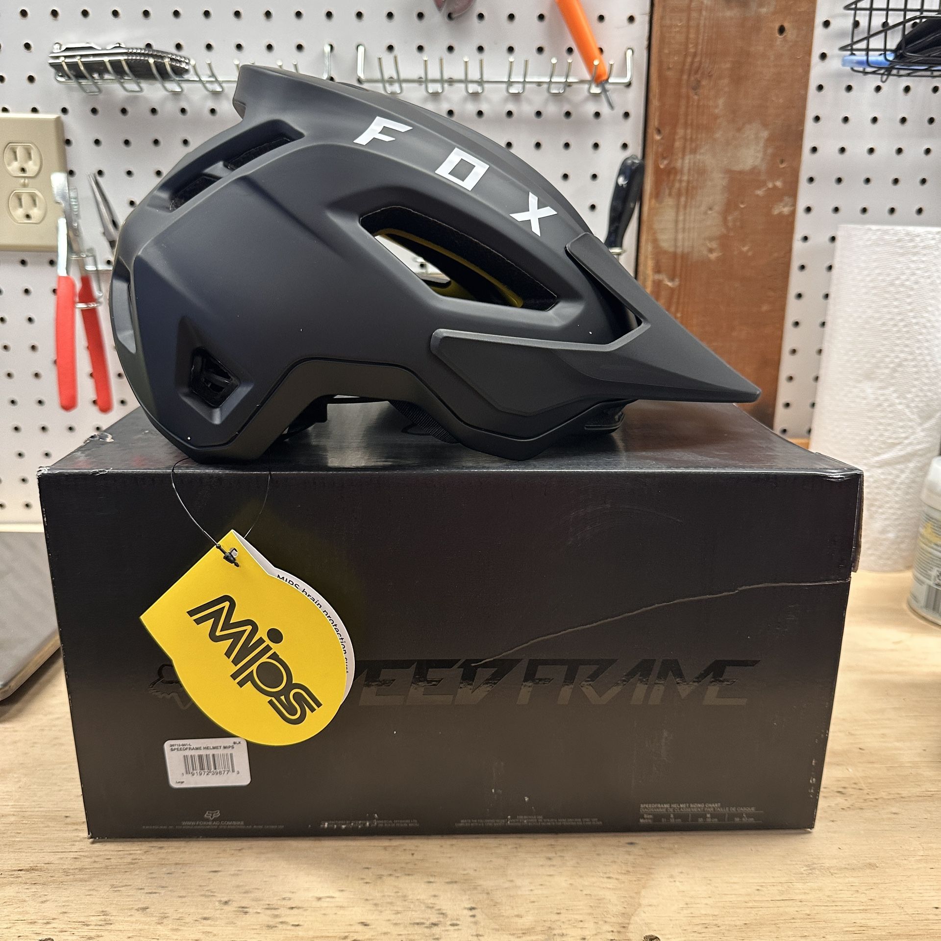 Fox Racing Speedframe MIPS Helmet, Black, Large