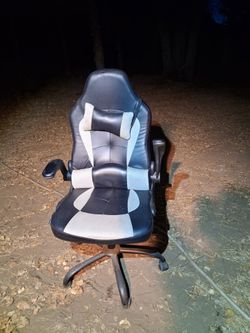 Racing Style Gaming Chair Black and Gray