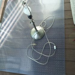 22 Inch High Stainless Steel Lamp Adjustable Height To 30 Inches High,And 3 Light Switch 4 Dimmer 