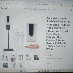 Touchless Hand Sanitizer Dispenser 