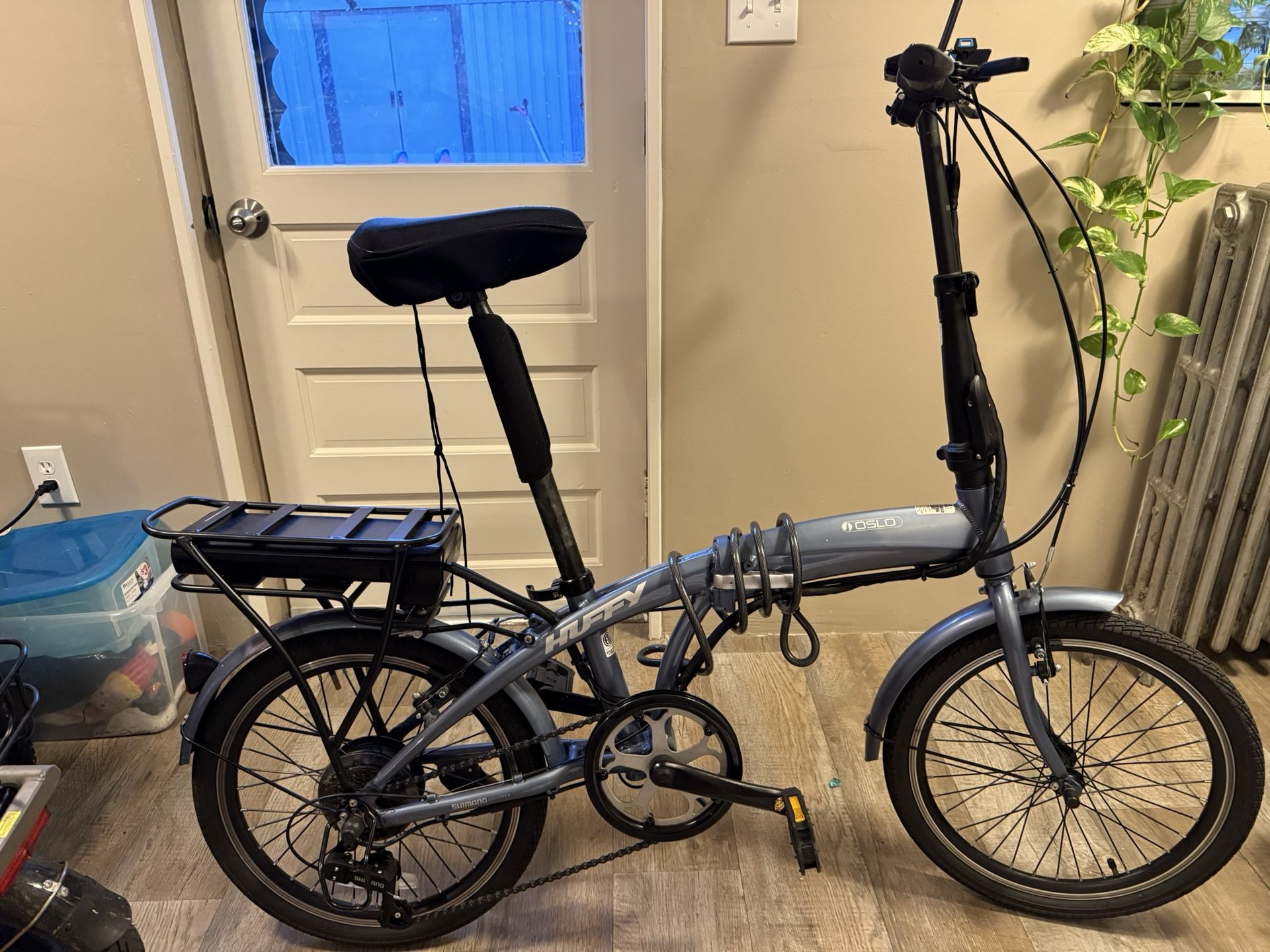 Huffy, Oslo, Electric Foldable, Bike Pedal Assist