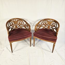 Vintage French Club Chairs from the 1940's