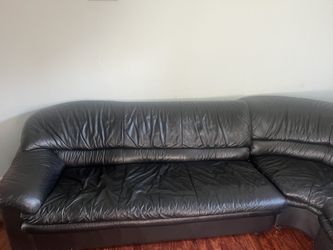 Black Leather Couch