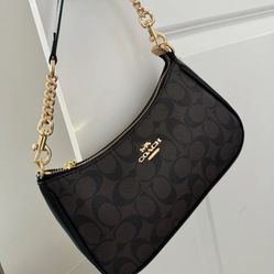 Black coach handbag