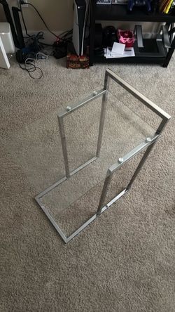 Glass side table