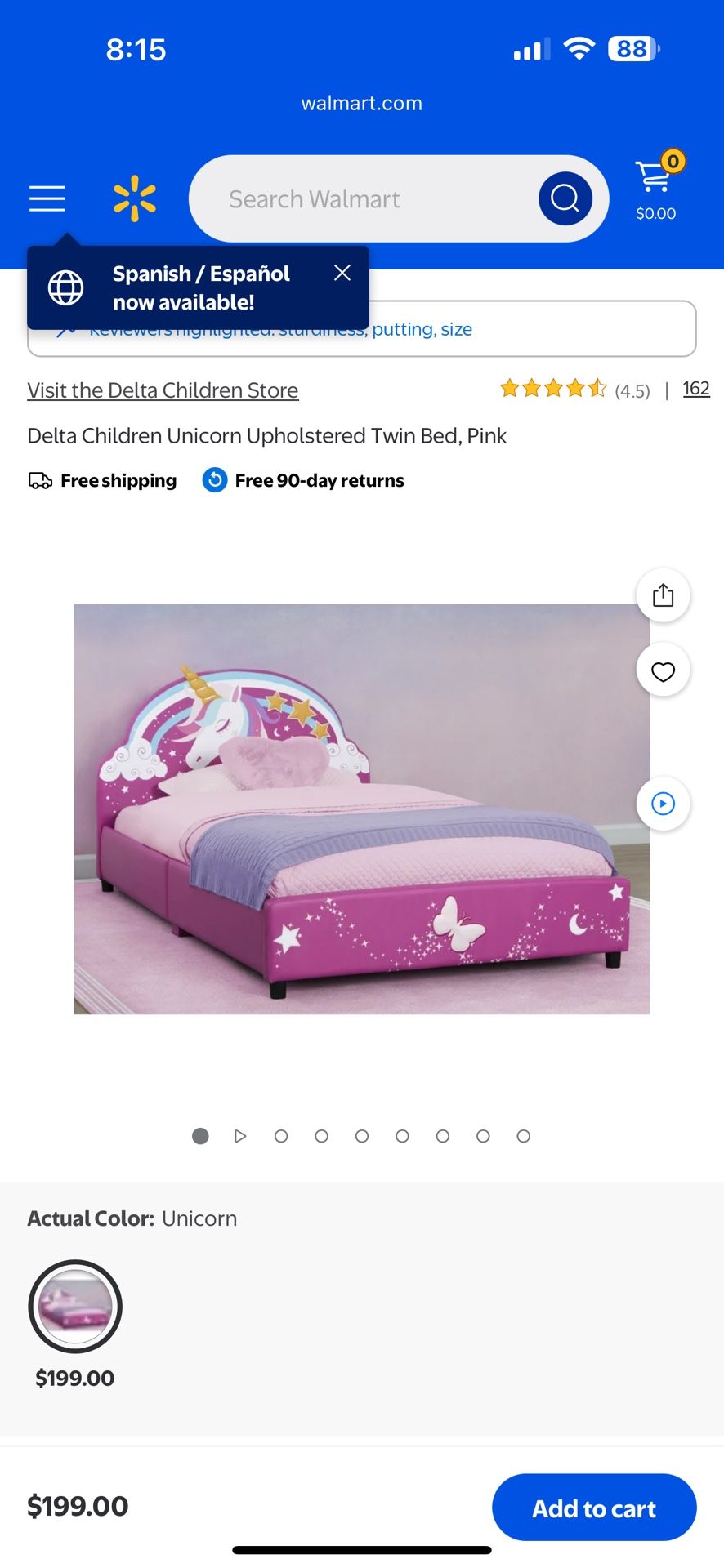 Two Unicorn Twin Beds