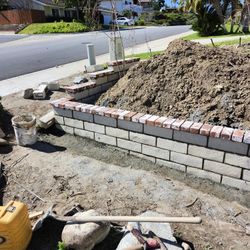 Block Wall And Cement