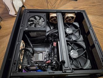 Modified SFF Fractal Ridge PC Case with Motherboard and PSU