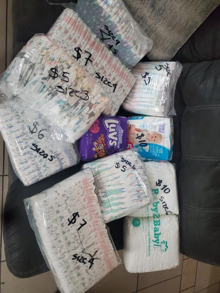 Diapers Size  4,5,6