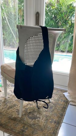 Black suede Gap boho Shoulder Bag