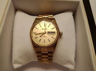 Vintage bulova watch president style.