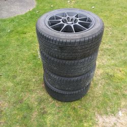 Primes Rims And Tires 15inch. 