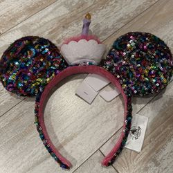 Mickey Ears Birthday Colorful Sequin