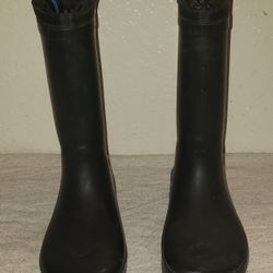 Cat & Jack Boys Black Rain Boots (Size 4)
