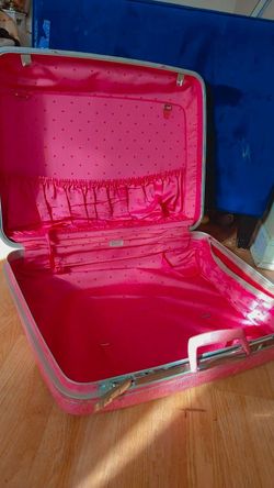 Vintage rare Samsonite Pink Hard Shell Suitcase