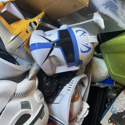 Star Wars Clone Trooper And Storm Trooper Helmets