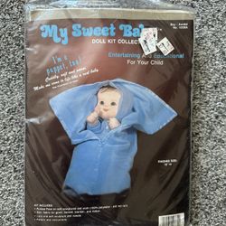 Vintage 1984 My Sweet Baby Doll Kit Coll. Boy Awake Greever & Walsh Textiles NEW