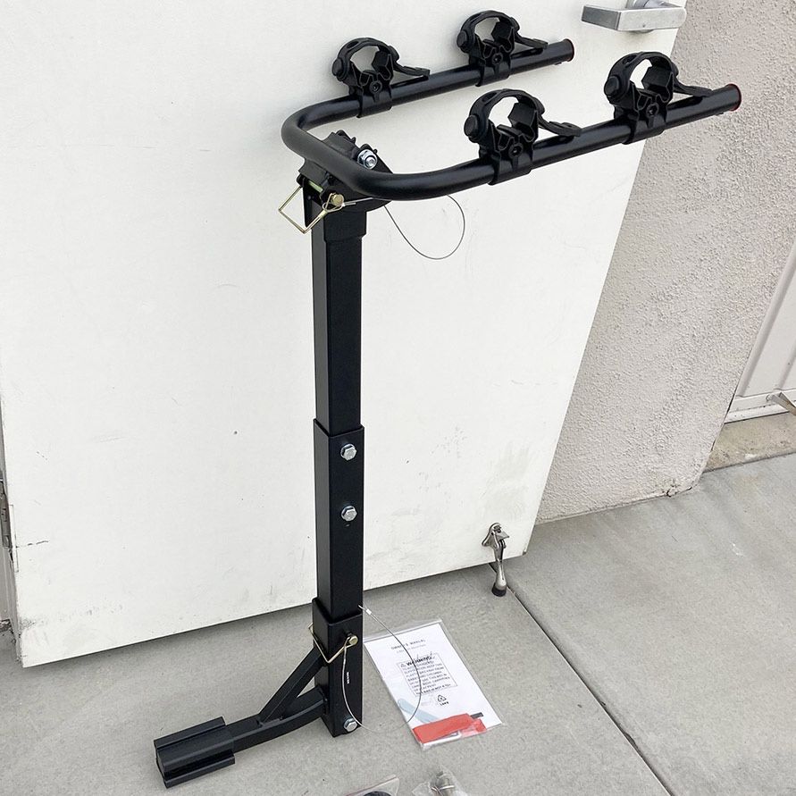 (New) $55 Tile Foldable 2-Bike Rack Mount Bicycle Carrier for 2” Hitch Trucks SUVs 70lbs Max