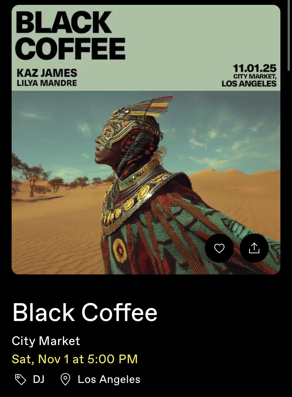 SELLING TWO TICKETS FOR BLACK COFFEE TONIGHT