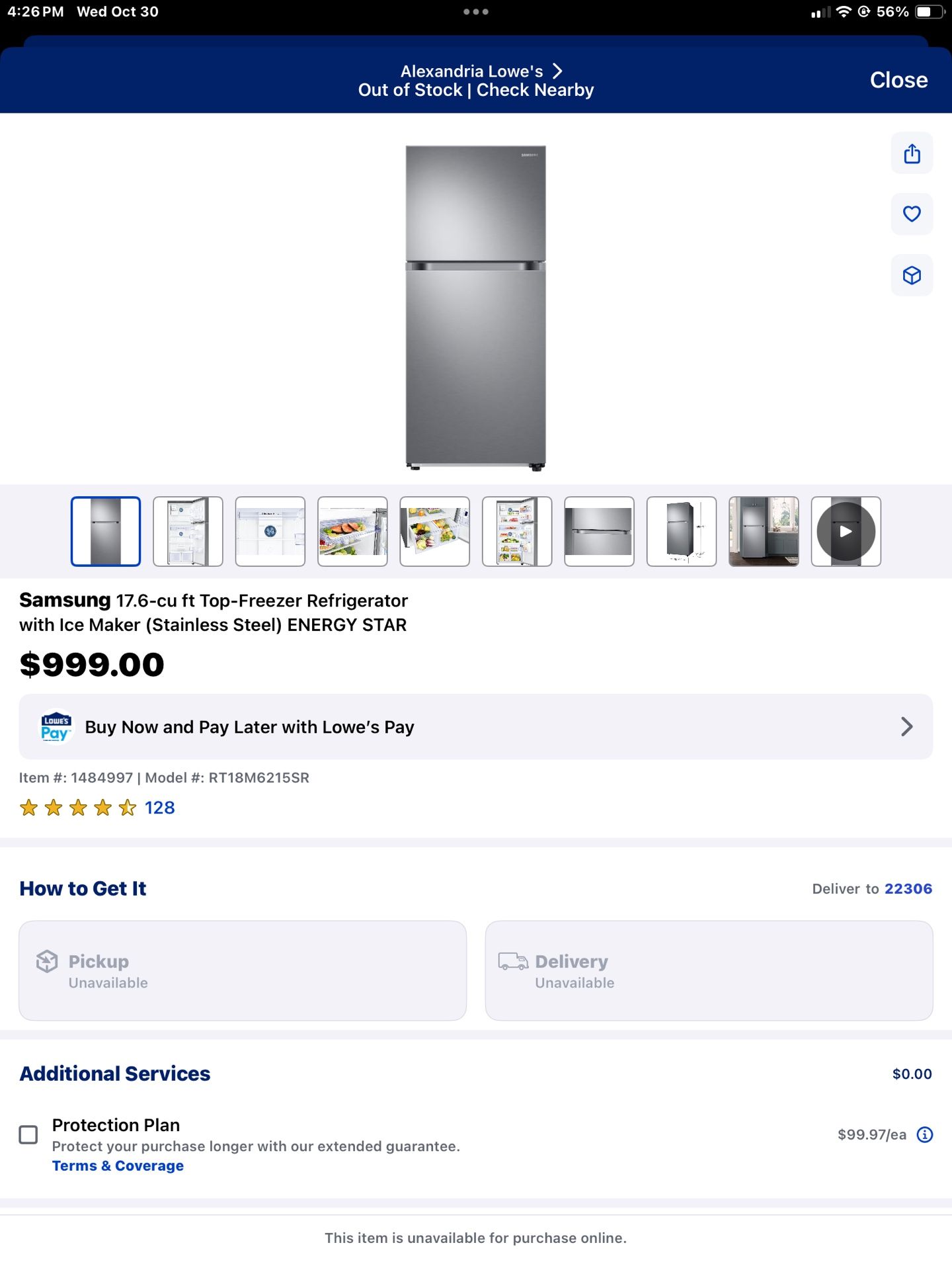 Brand New Samsung Refrigerator