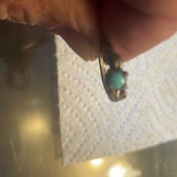 Dainty Genuine Turquoise  Size 4 To 5